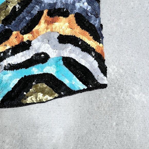 CACHE Straight Skirt Women’s 10 Multicolor Sequin Cocktail Short Length NWT - Picture 6 of 13